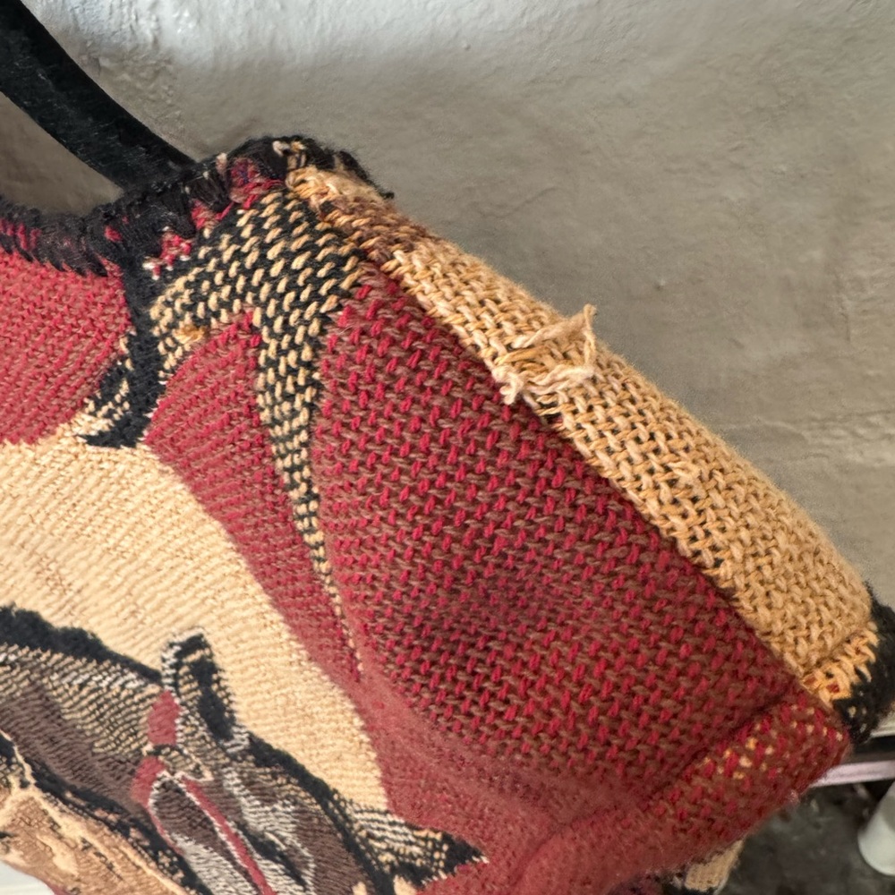 Equestrian Patterned Open Front Sweater - image 3